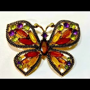 Vintage MONET Butterfly Brooch